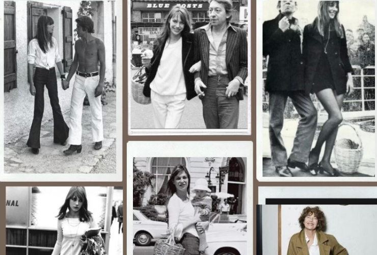 Photo montage of Jane Birkin