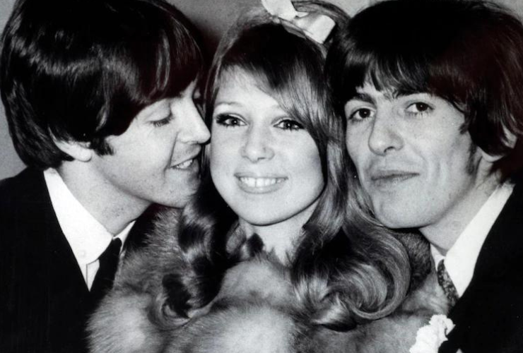 Paul McCartney, Pattie Boyd & George Harrison
